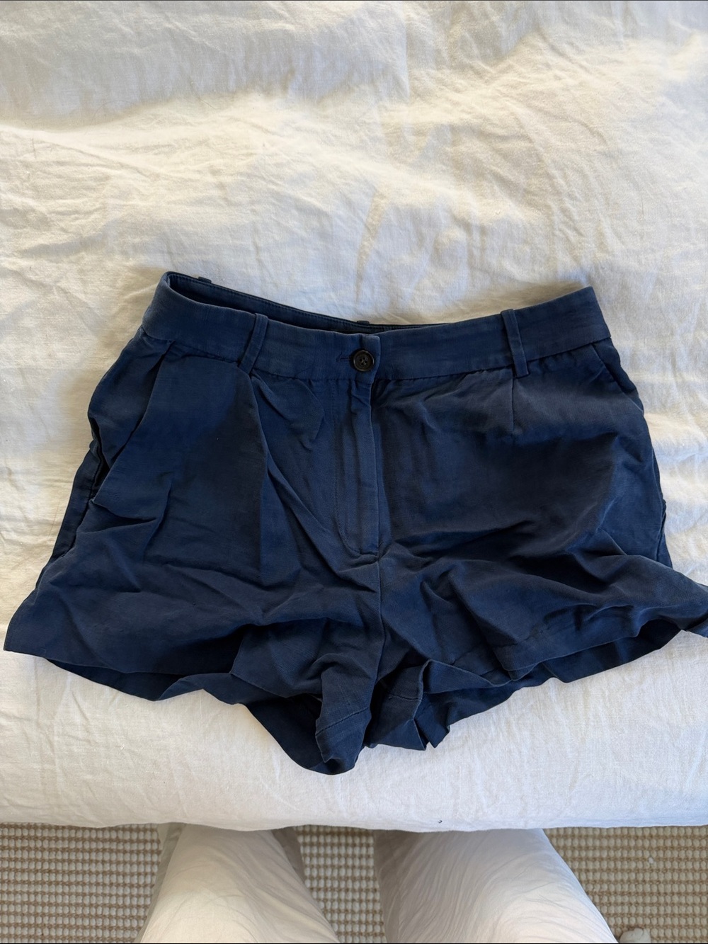 Nili Lotan Navy Shorts 6
